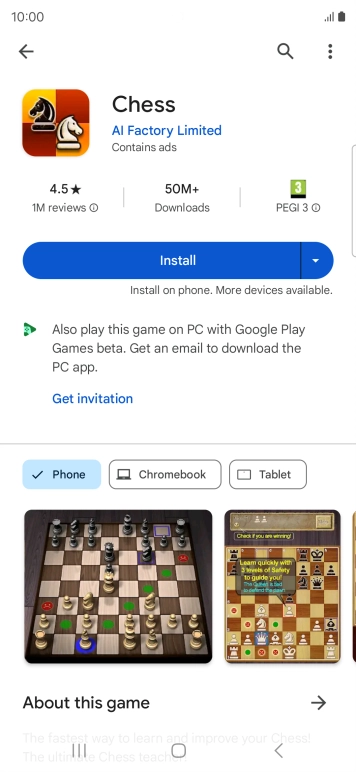Press the Home key to return to the home screen.