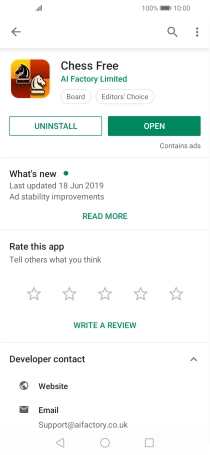 Press the Home key to return to the home screen.