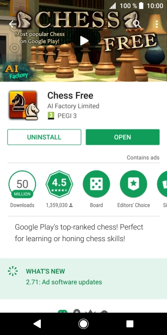 Press UNINSTALL.