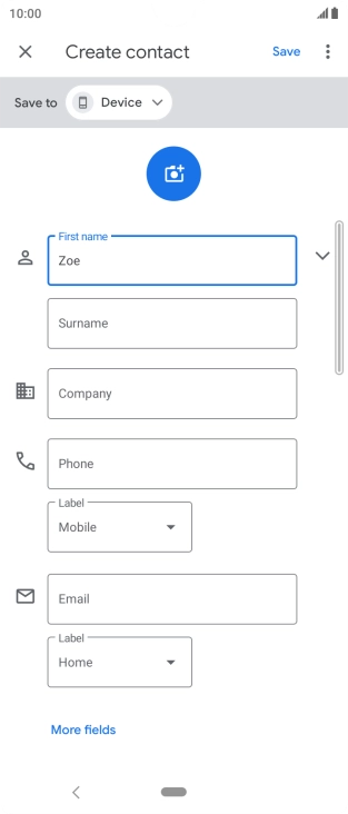Press Surname and key in the required last name.