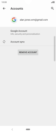 Press Account sync.