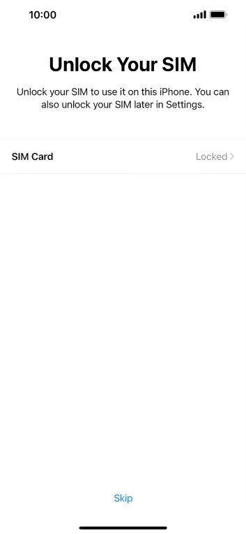 Press SIM Card. Press SIM Card.