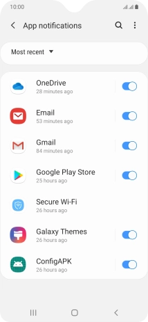 Press the drop down list.
