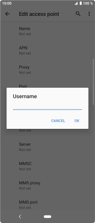 Key in o2wap and press OK.