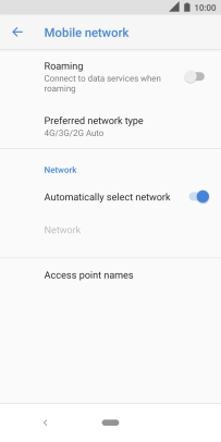Press Access point names.