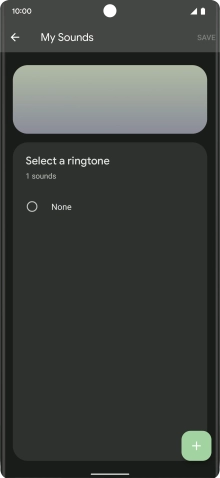 Press the add ring tone icon and go to the required folder.
