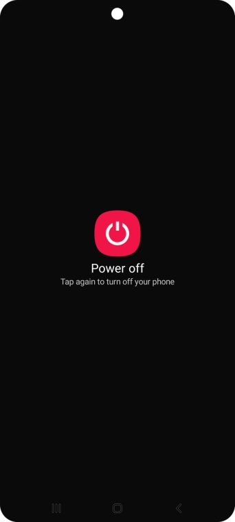 Press Power off.
