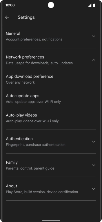 Press Auto-update apps. Press Auto-update apps.