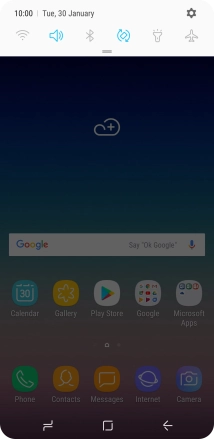 Press the settings icon.