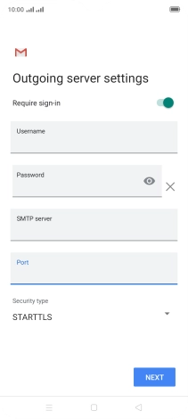 Press the drop down list below 'Security type'.