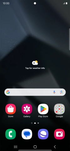 Slide two fingers downwards starting from the top of the screen.
