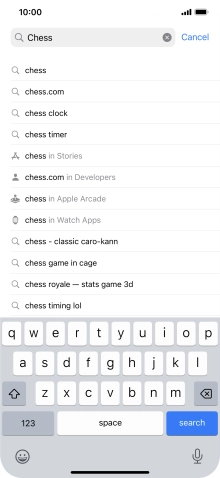 Press search.
