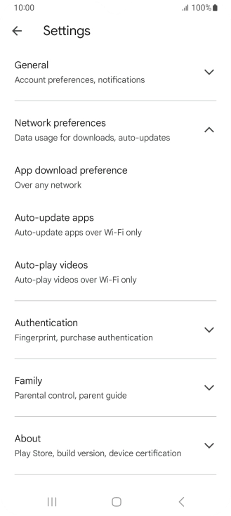 Press Auto-update apps. Press Auto-update apps.