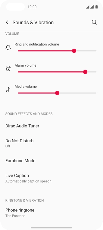 Press Phone ringtone.