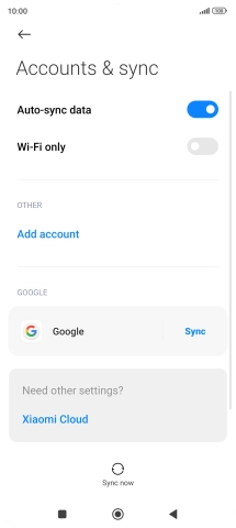 Press the Home key to return to the home screen.
