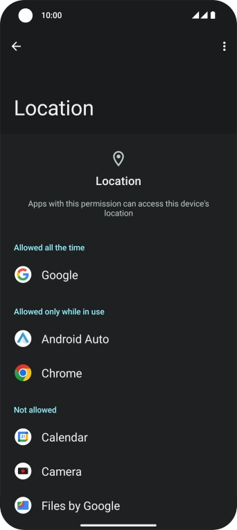 Press the required app.