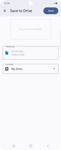 Press the field below 'Location' and go to the required folder.