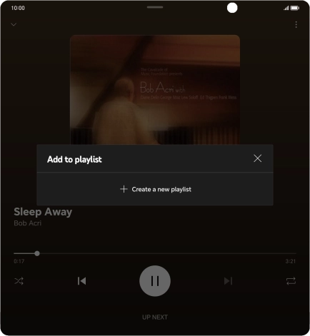 Press Create a new playlist.