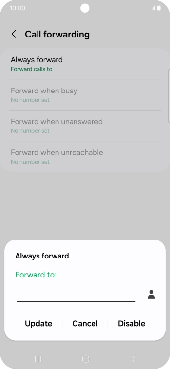Press Disable.