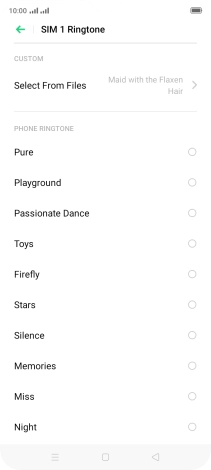 Press the Home key to return to the home screen.