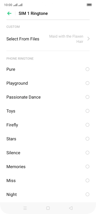 Press the Home key to return to the home screen.