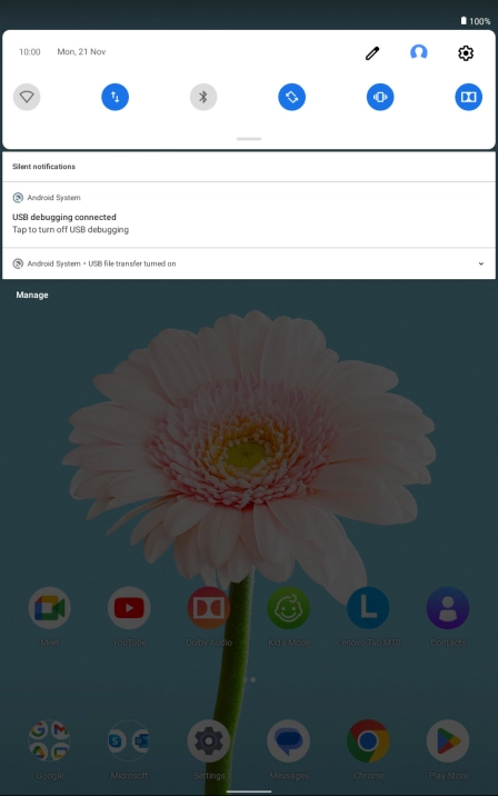 Press the drop down list.