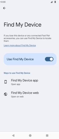 Press the Home key to return to the home screen.