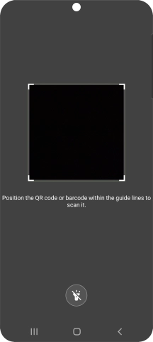 Place the QR code you've received inside the phone camera frame to scan the code.