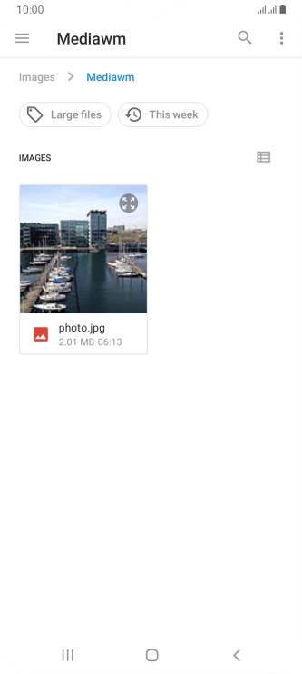 Press the required file. Press the required file.