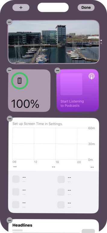 Press the add icon. Press the add icon.