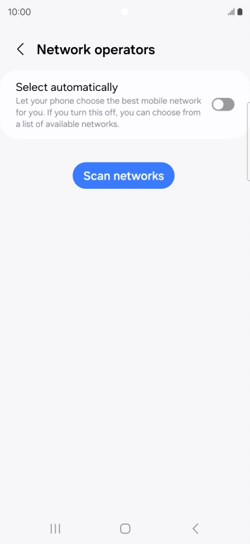 Press the indicator next to 'Select automatically' to turn on the function.