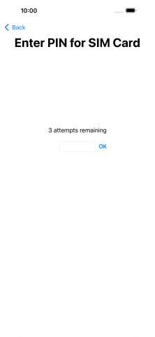 Key in your SIM PIN and press OK. The default SIM PIN is 0000.