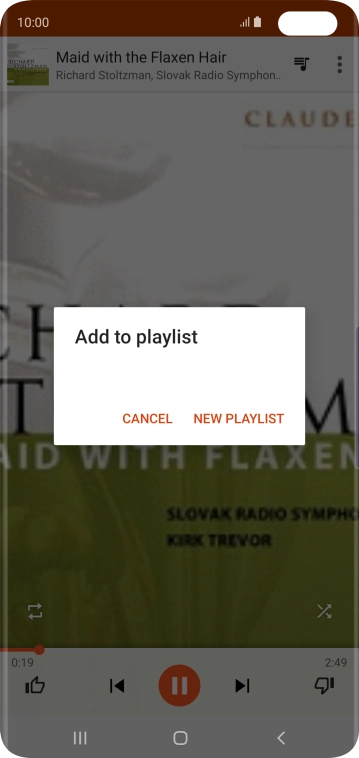 Press NEW PLAYLIST.