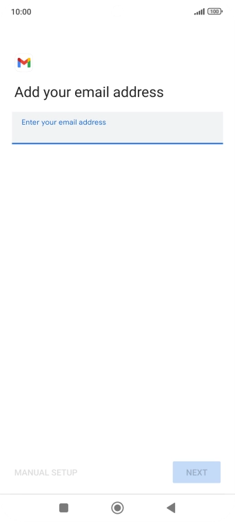 Press the field below 'Enter your email address' and key in your email address. Press the field below 'Enter your email address' and key in your email address.