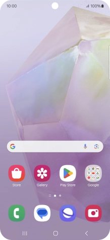 Slide two fingers downwards starting from the top of the screen.