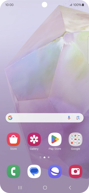 Slide two fingers downwards starting from the top of the screen.