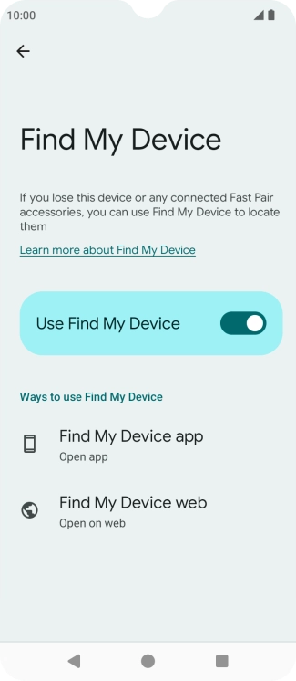 Press the Home key to return to the home screen.