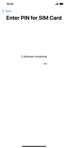 Key in your SIM PIN and press OK. The default SIM PIN is 0000.