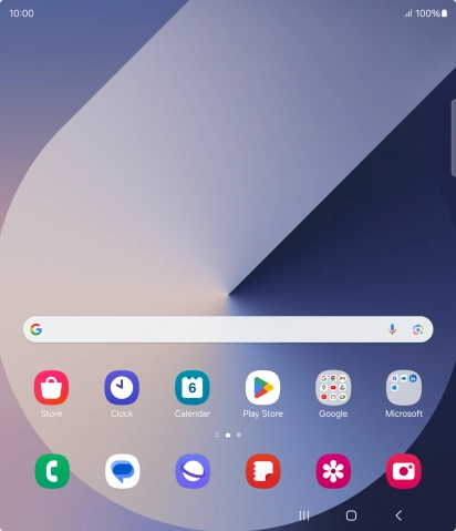 Slide two fingers downwards starting from the top of the screen.