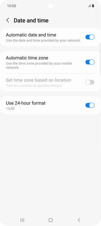 Press the Home key to return to the home screen.