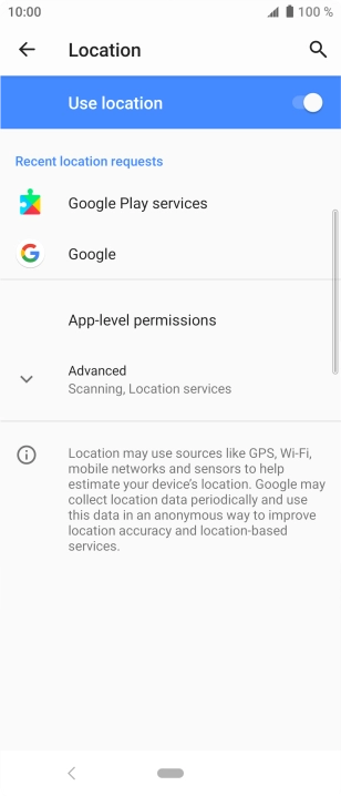 Press App-level permissions.