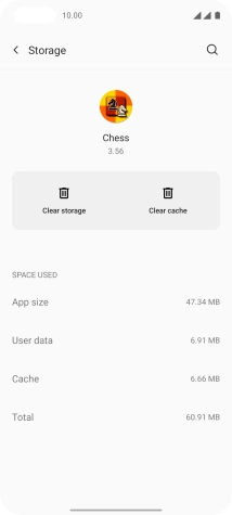 Press Clear cache.