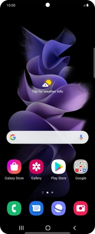 Slide two fingers downwards starting from the top of the screen.