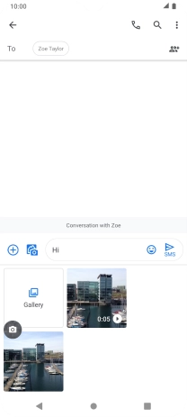 Press Gallery and go to the required folder.