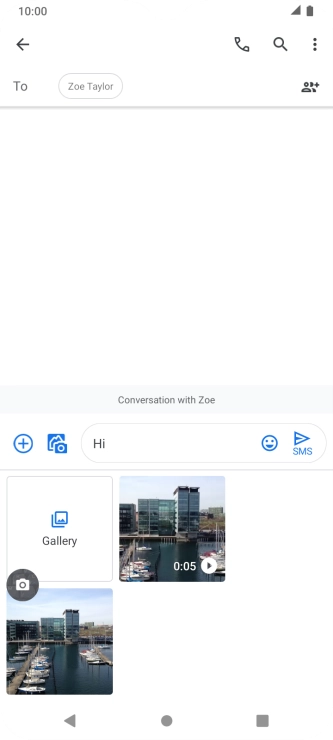Press Gallery and go to the required folder.