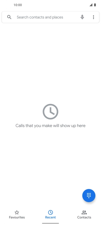 Press the menu icon.
