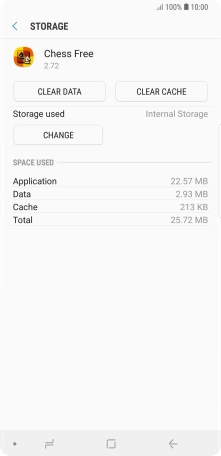 Press CLEAR CACHE.
