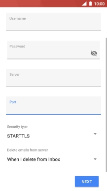 Press the drop down list below 'Security type'.