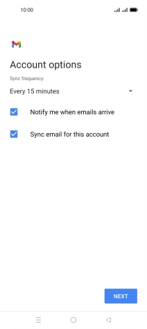 Press the drop down list below 'Sync frequency:'.