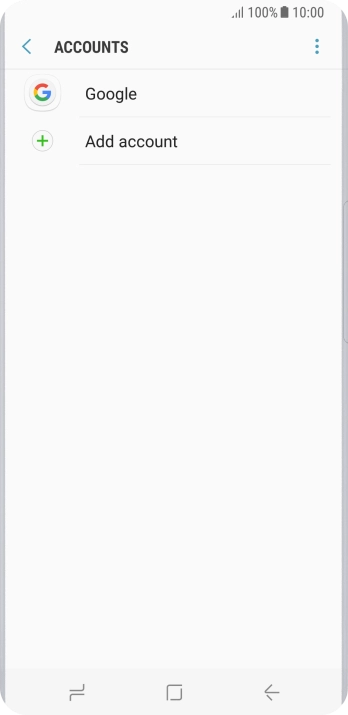 Press Add account.
